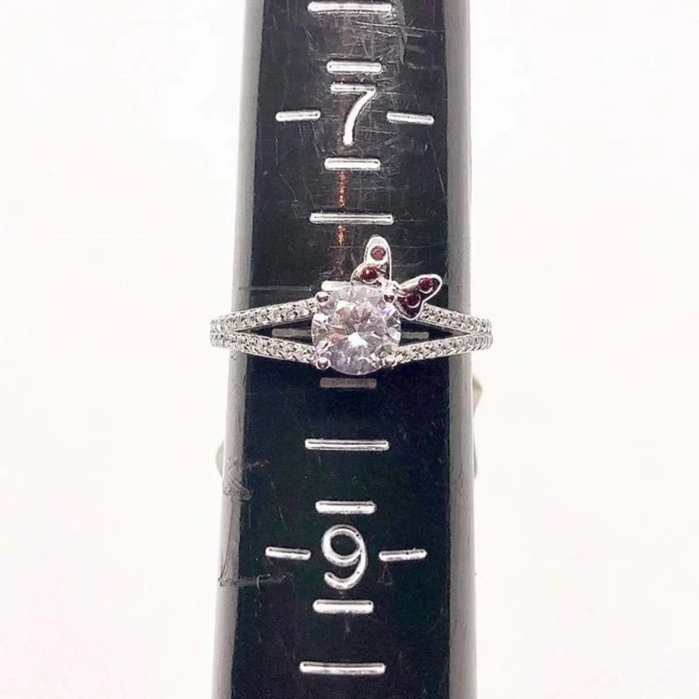 SIZE 8 925 Minnie Mouse Split Shank Ring